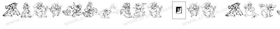 Delightful Lil Dragons字体转换